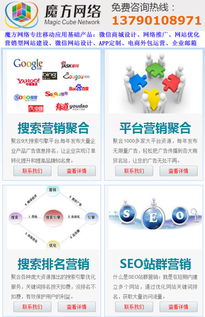 惠州网络推广外包 企业网站建设 魔方网络